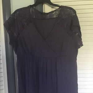Purple lace top